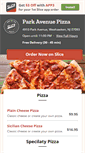 Mobile Screenshot of parkavenuepizzeria.com